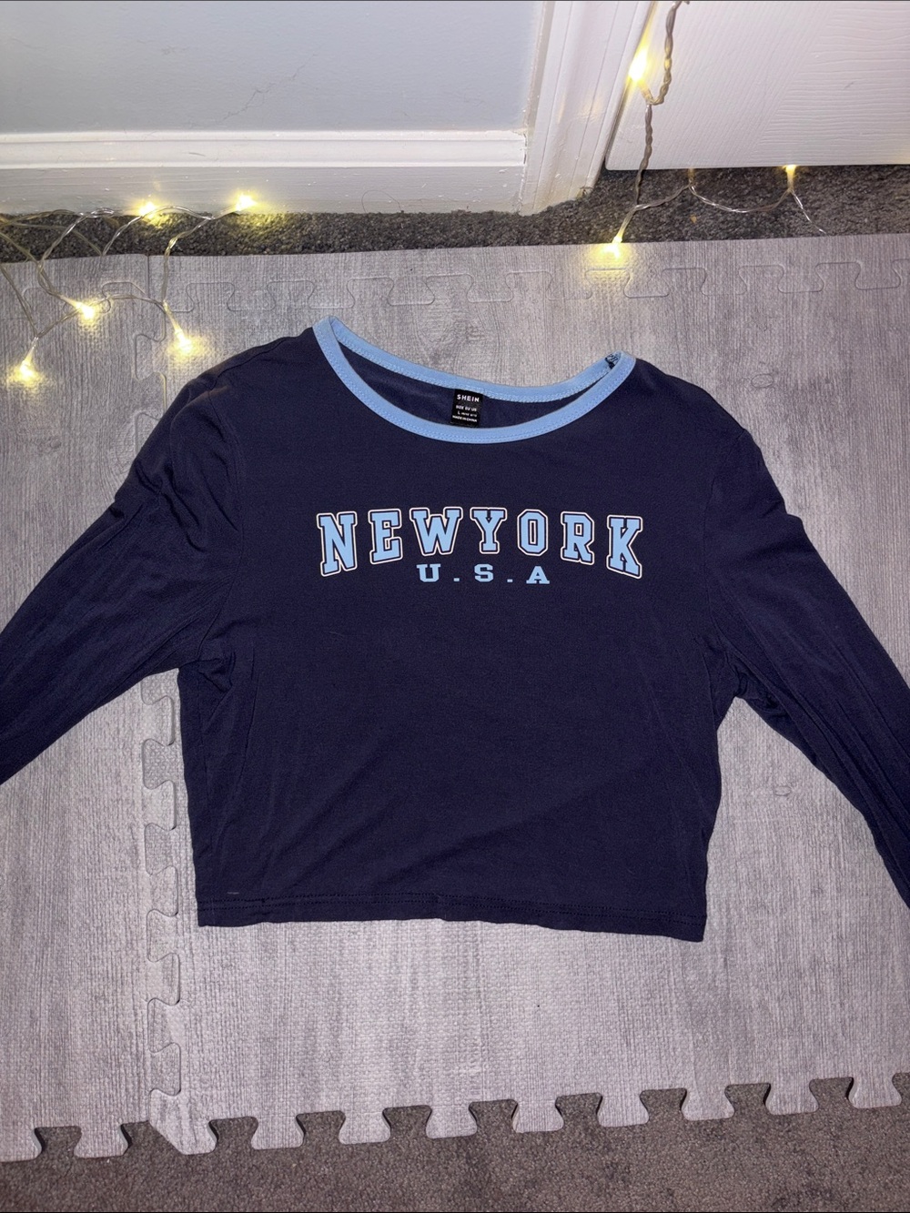 NewYork U.S.A. Navy Long Sleeve Tee